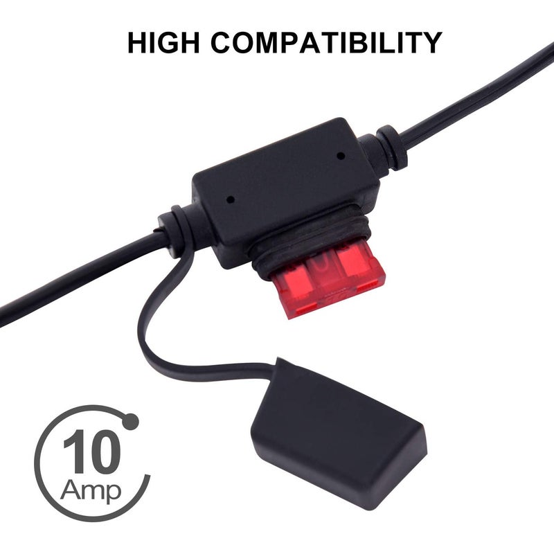 TOPDC 22" 10A Fused Ring Terminal 6 PCS Harness Quick Connect Extention Cord for Battery Charger/Maintainer - Image 5